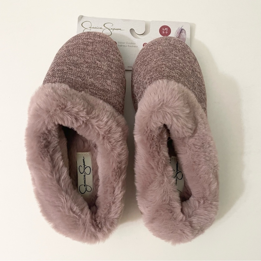 Jessica Simpson Women's Memory Foam Slippers Large 8-9